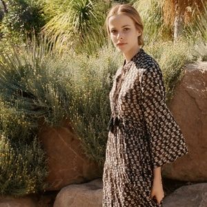 Dôen Prem Dress in Black Block Print